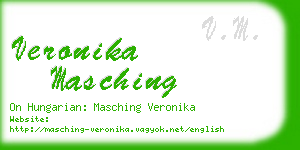 veronika masching business card